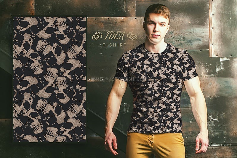 100种万圣节无缝图案背景素材,AI PAT格式